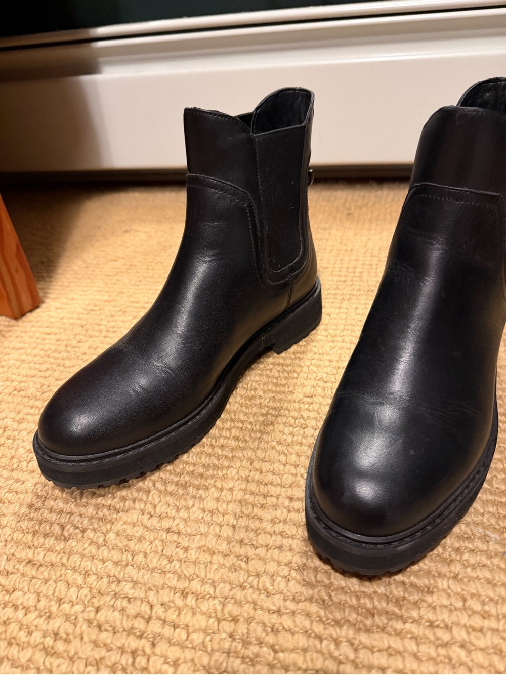 Cole Haan Black Leather Chelsea Boots - Picture 3 of 5